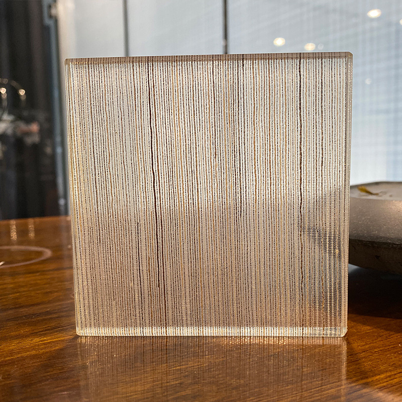 厂家直供高端办公室酒店隔断艺术装饰喷绘钢化夹胶夹丝玻璃