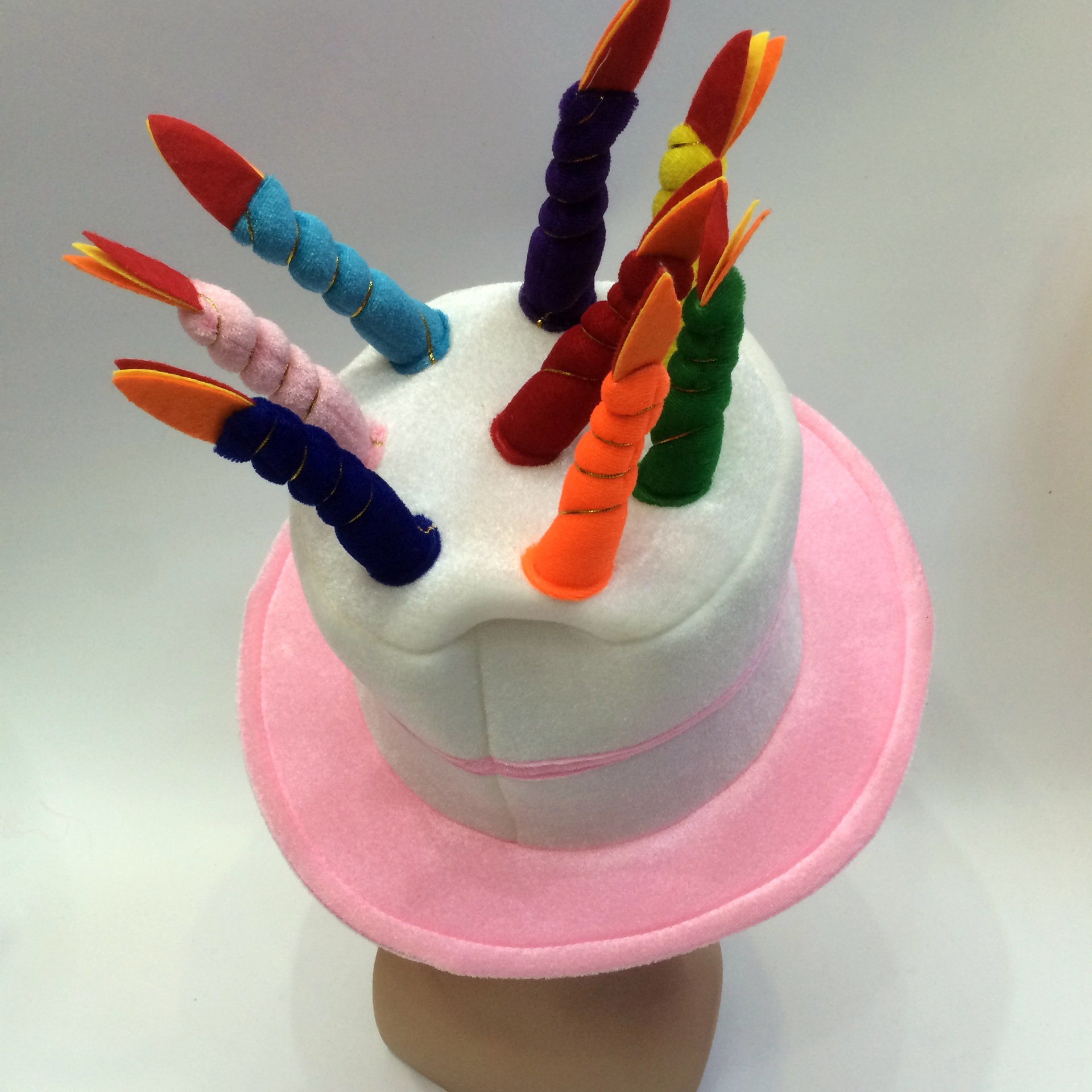 8根蜡烛生日蛋糕帽子happy birthday hats外贸出口各类蛋糕生日帽