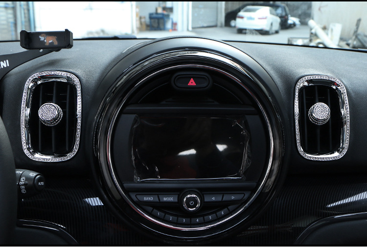 适用于mini钻饰贴宝马迷你装饰f60内饰countryman空调出风口改装