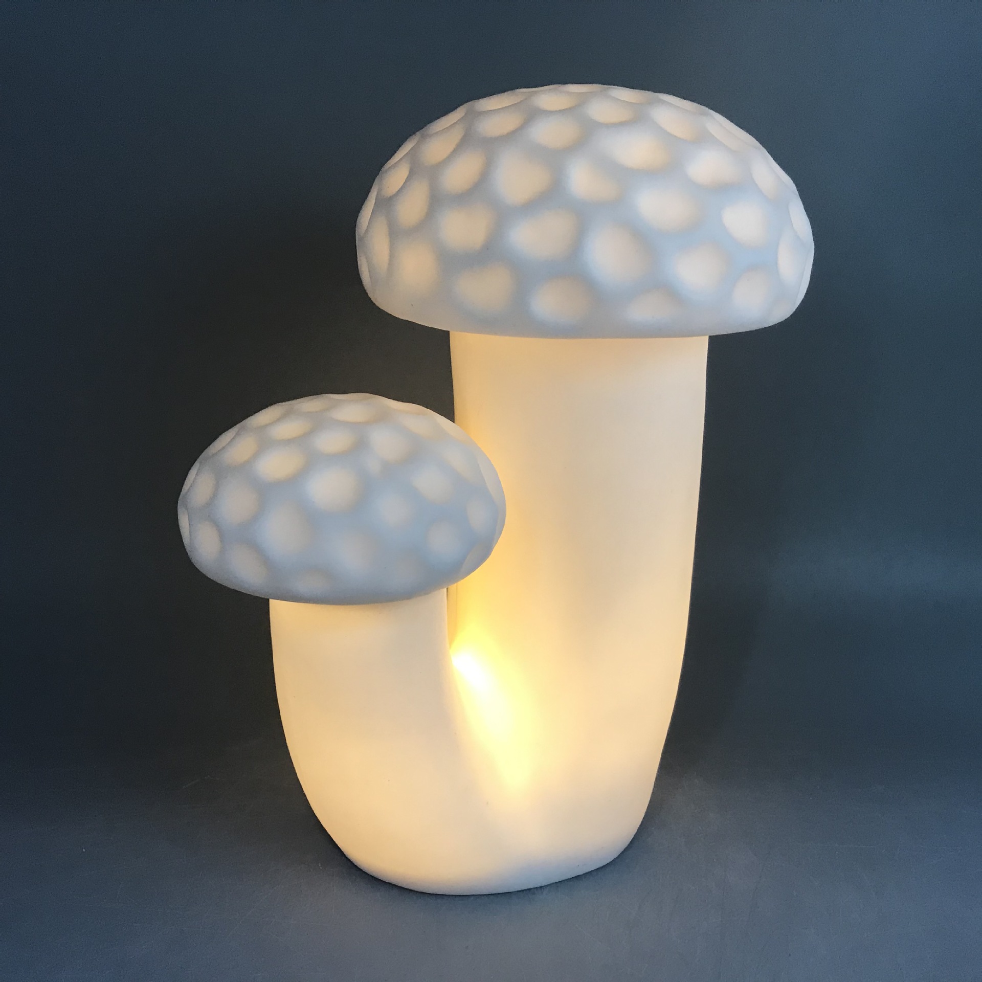 陶瓷蘑菇型led灯小夜灯节日装饰品 家居摆饰陶瓷工艺品定制