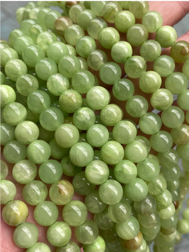 7a天然石 绿青石青草色加色玉珠子散珠圆珠条珠diy批发跨境外贸