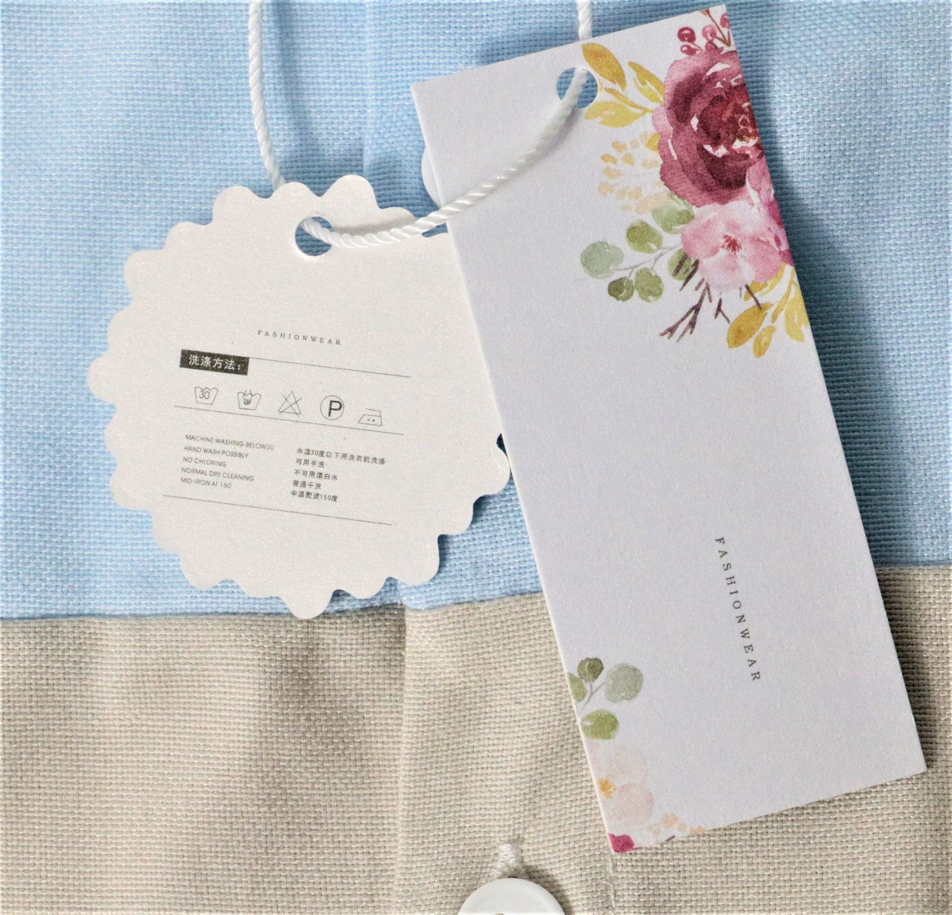 吊牌订制 女装-古风系列模板 中国风旗袍吊牌