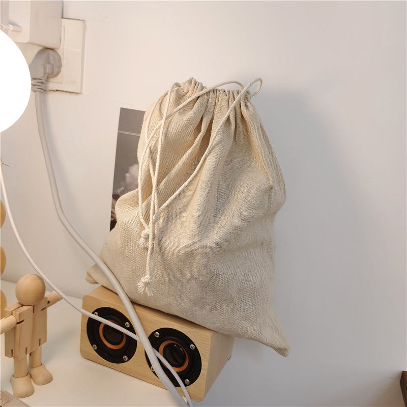 *漂亮的小姨妈* ins风简约束口袋抽绳收纳布袋洗漱便携化妆瓶收纳