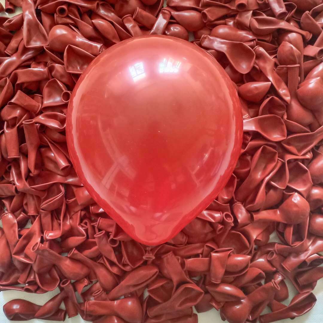 10-Inch Single-Layer Double-Layer Pomegranate Red Balloon Ruby Red Wedding Balloon Wedding Room Wedding Decoration Wedding Wholesale