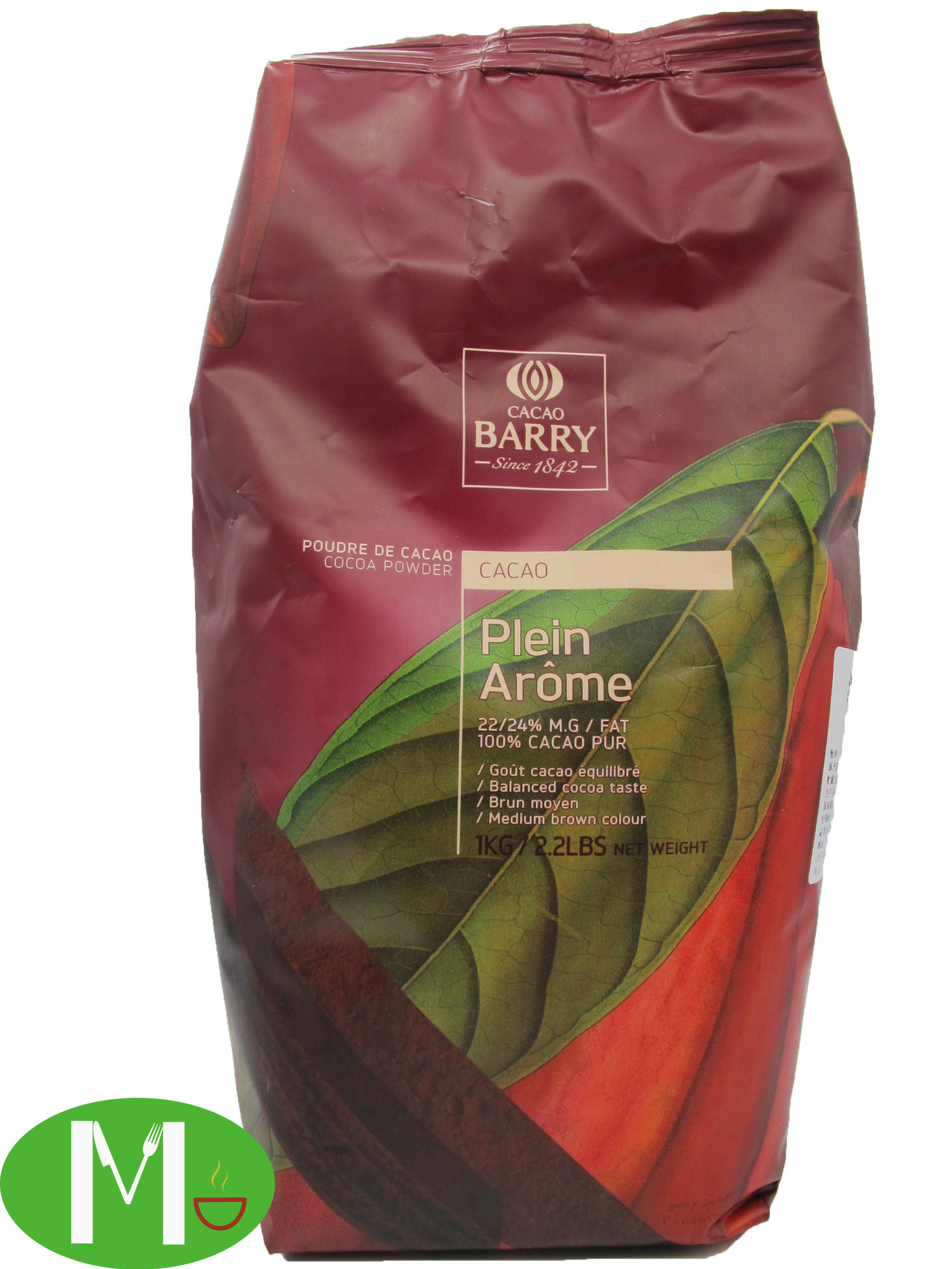 法国进口 可可百利可可粉1kg 深咖色红咖色防潮巧克力粉 烘焙原料