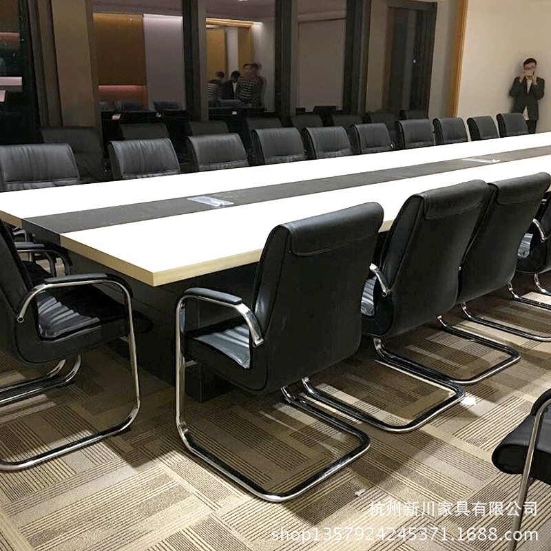 办公家具板式大会议桌 公司洽谈接待桌椅 培训台加厚桌面 开会桌