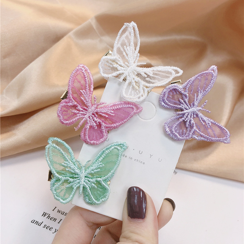 Summer Fairy Elf ~ Clip Hairware Fairy Butterfly Barrettes Side Clip Girl Duckbill Clip Bang Hairpin