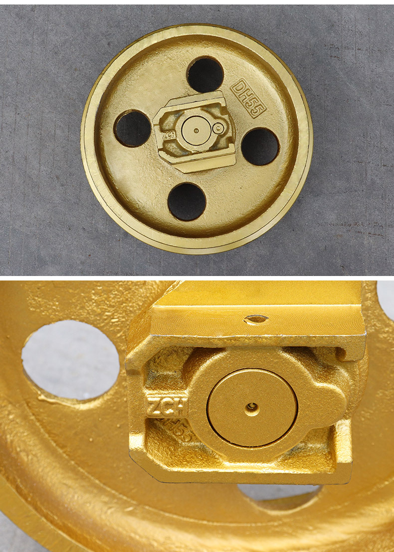 zch大宇55斗山60-7挖掘机引导轮福田雷沃60/65矿山导向轮涨紧轮