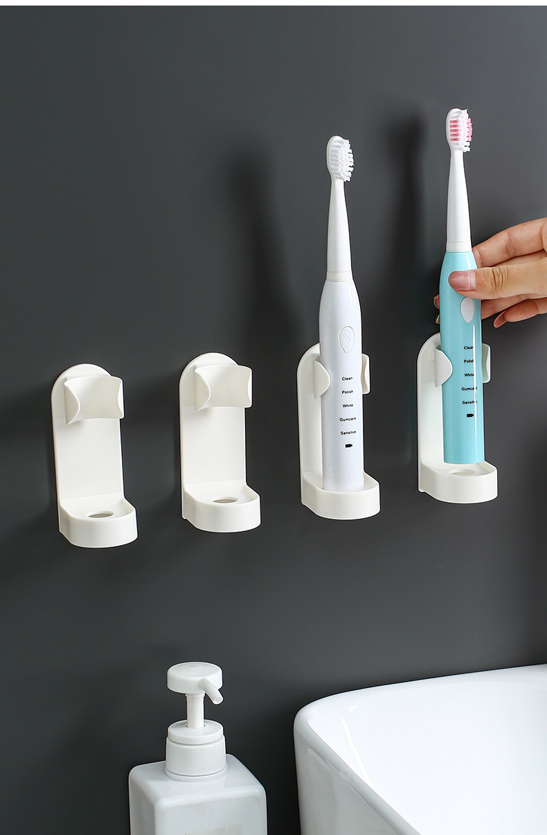 电动牙刷架免打孔壁挂挂墙式吸壁式浴室置物架卫生间牙具收纳架子
