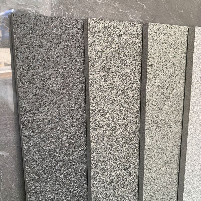 芝麻黑白灰600*600通体石英砖 庭院花园地砖10mm厚麻面室外仿古砖