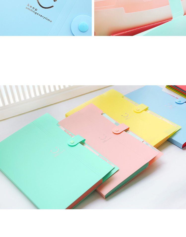 多层透明文件夹 风琴包文件夹 试卷多层小学生用资料册收纳夹