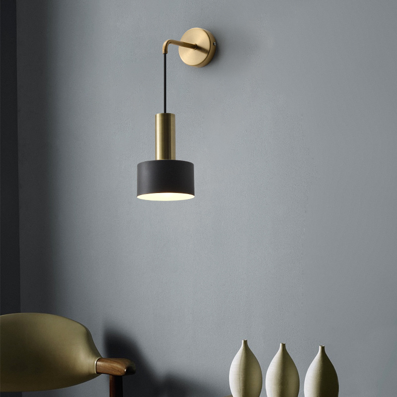北欧风格网红床头灯壁灯卧室灯饰创意客厅背景墙过道壁灯阳台灯具
