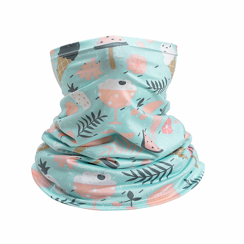Summer Children's Neckerchief Headscarf Outdoor Riding Magic Face Towel Camouflage Boys and Girls Headscarf Mask Windproof Sun Protection
