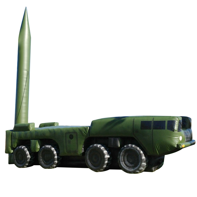充气s300导弹车气模户外演习演练军事坦克雷达运输车1比1真人cs