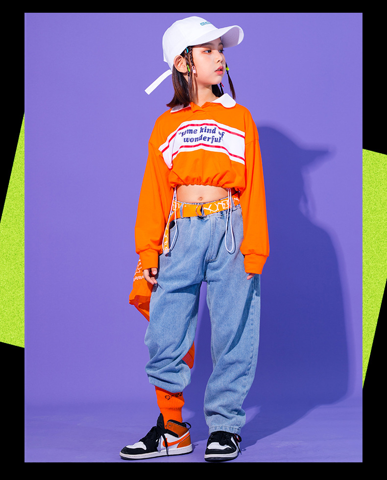 儿童街舞套装男童hiphop潮男孩嘻哈风爵士舞服装少儿架子鼓演出服