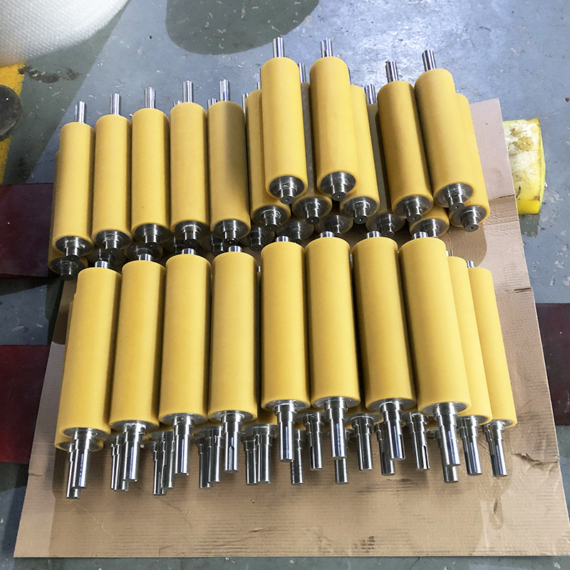 口罩机包胶辊 传送轮压辊耐磨聚氨脂 口罩机胶辊