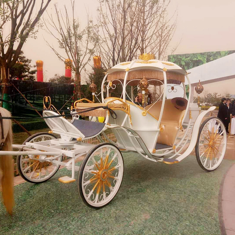 景区观光马车婚庆南瓜公主马车小马车价格欧式皇家宫廷马车价格