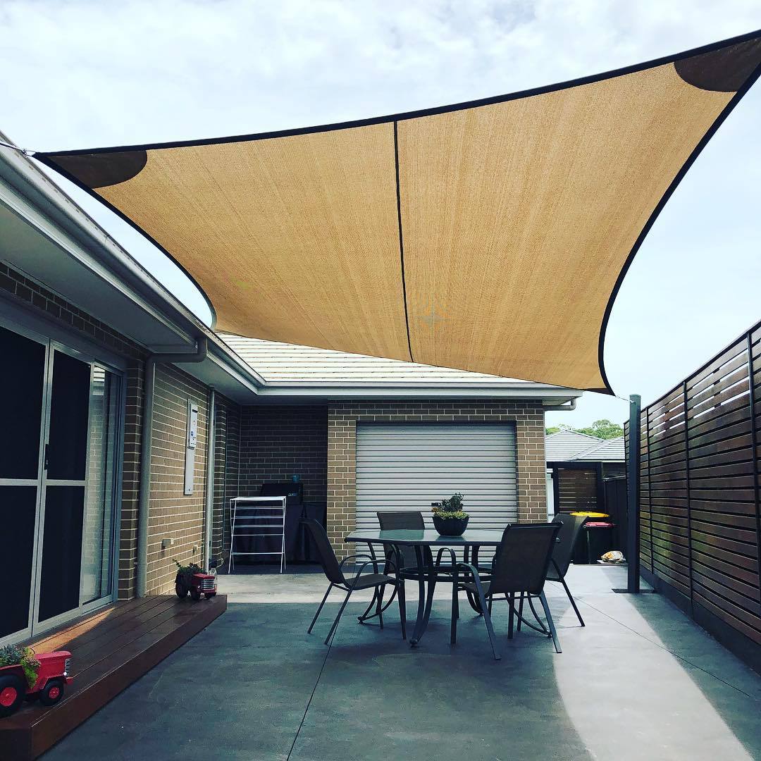 跨境ebay供货遮阳帆遮阳篷布防水遮阳隔热家用户外3x4涤纶布别墅