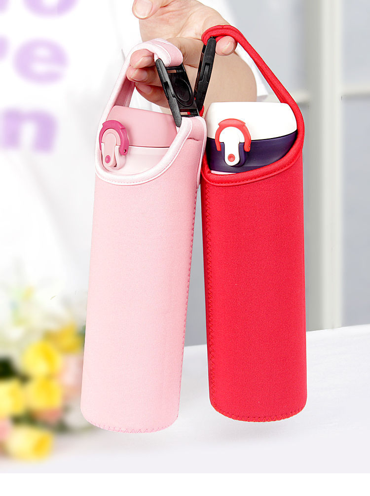 热销潜水料杯套斜挎奶茶杯杯套卡通杯套水杯杯套儿童保温瓶套