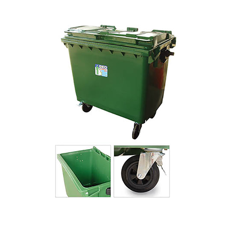 new ocean新海洋geo-100/120/240户外垃圾桶 商铺配盖环卫垃圾箱