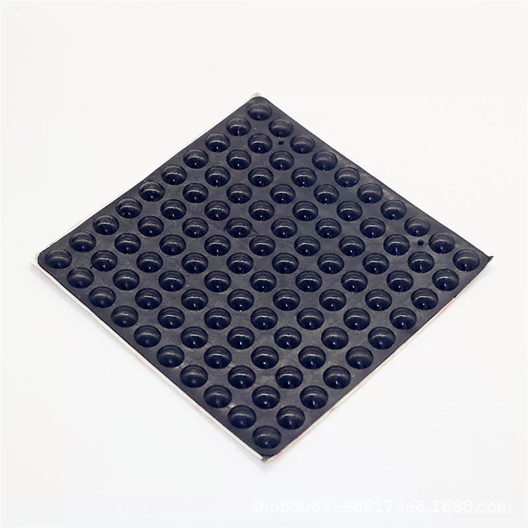 透明硅胶防滑垫 自粘防震黑色硅胶垫 防撞硅胶玻璃脚垫生产定做