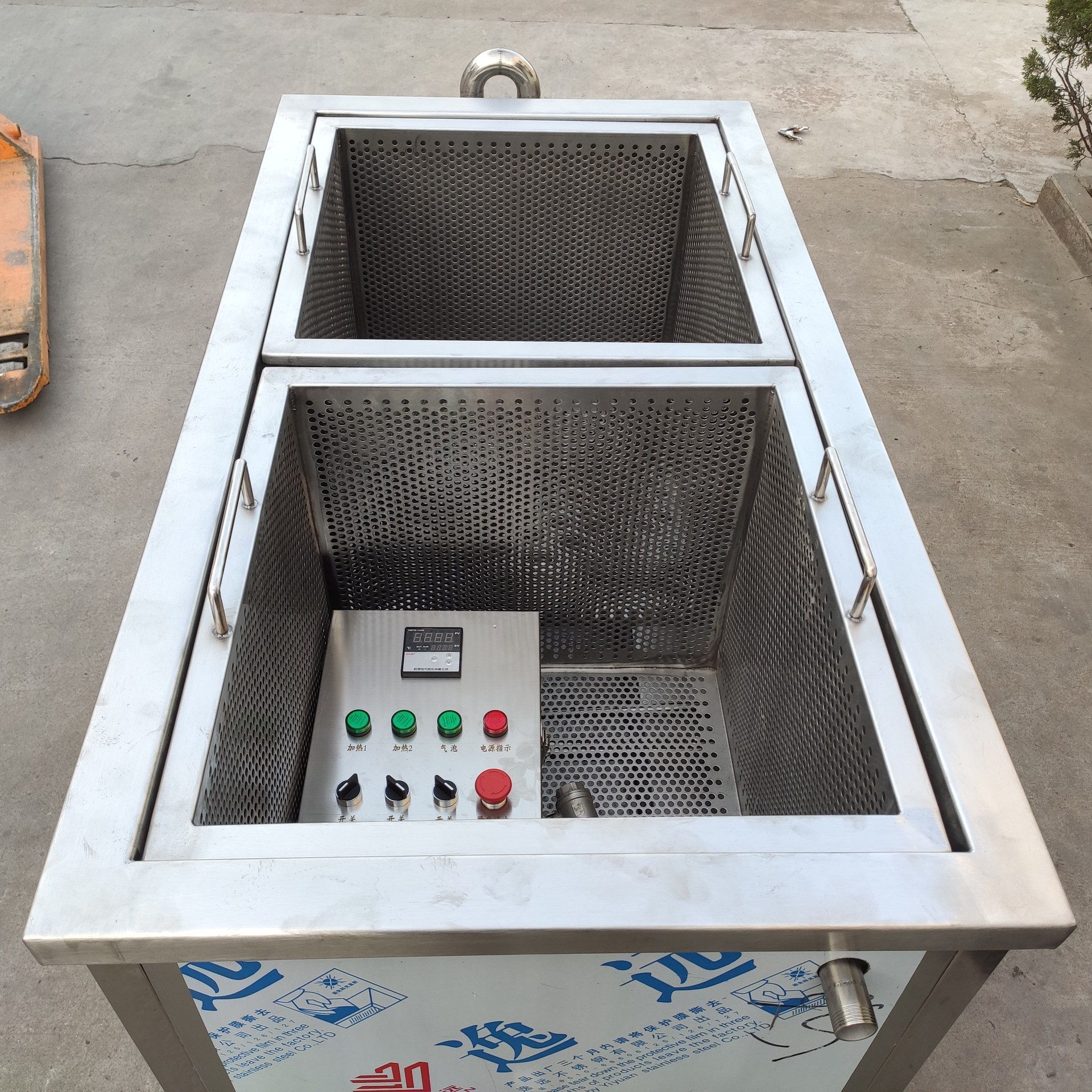 商用不锈钢冻肉块清洗解冻机海鲜牛肉气泡解冻池自动肉类化冻机