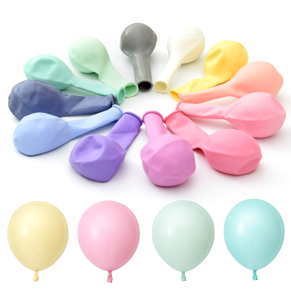 8克马卡龙色乳胶气球 加厚糖果色生日婚庆装饰布置气球批发