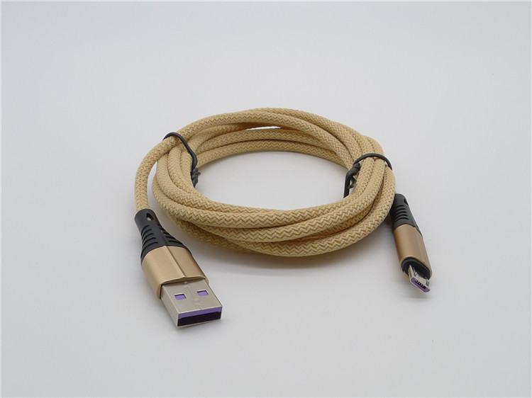 跨境电商新款3a线材编织数据线 2米micro数据线 v8安卓手机传输线