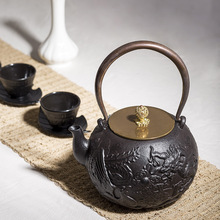 龙凤戏珠铁壶厂家铁壶批发 煮烧水泡茶铸铁壶茶壶茶具日式生铁壶