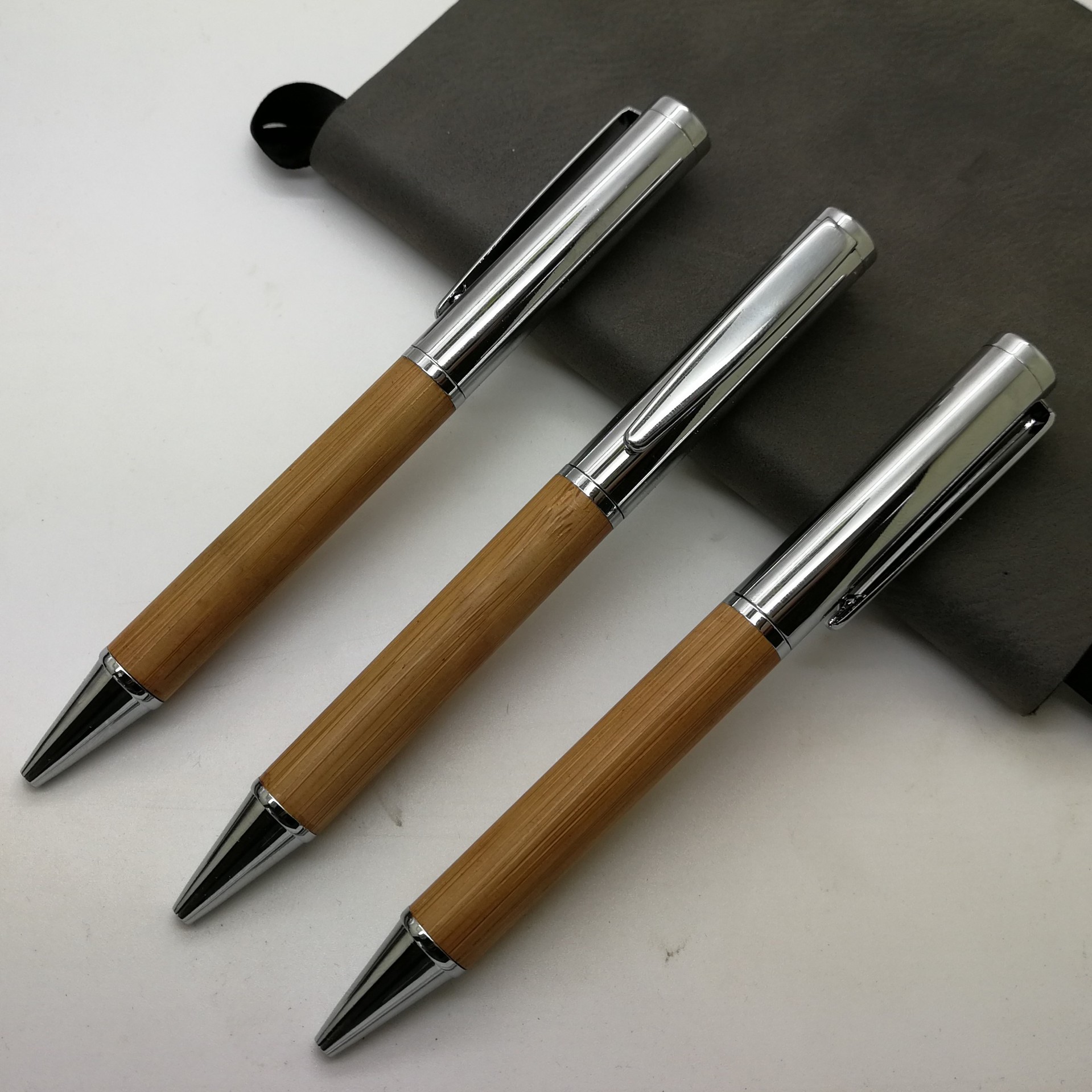 竹杆笔竹子圆珠笔高档竹笔