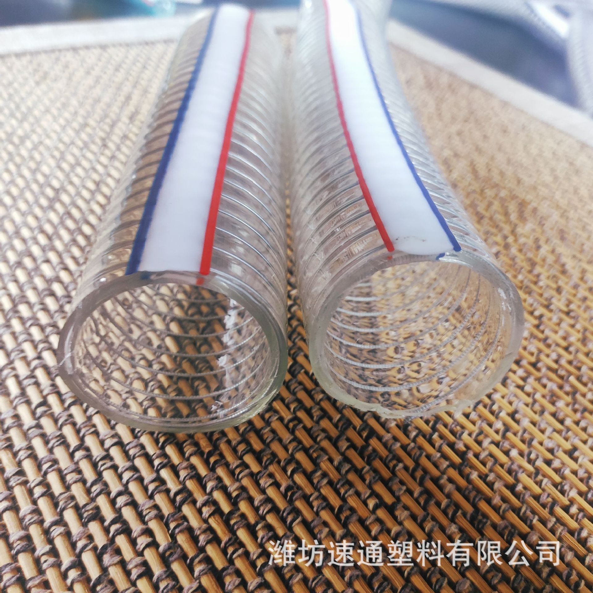 厂家供应pvc透明钢丝管 螺旋增强软管 家用钢丝螺旋水管