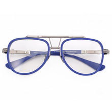 新款时尚胶圈眼镜框架男女复古金属大框眼镜架防蓝光近视光学配镜