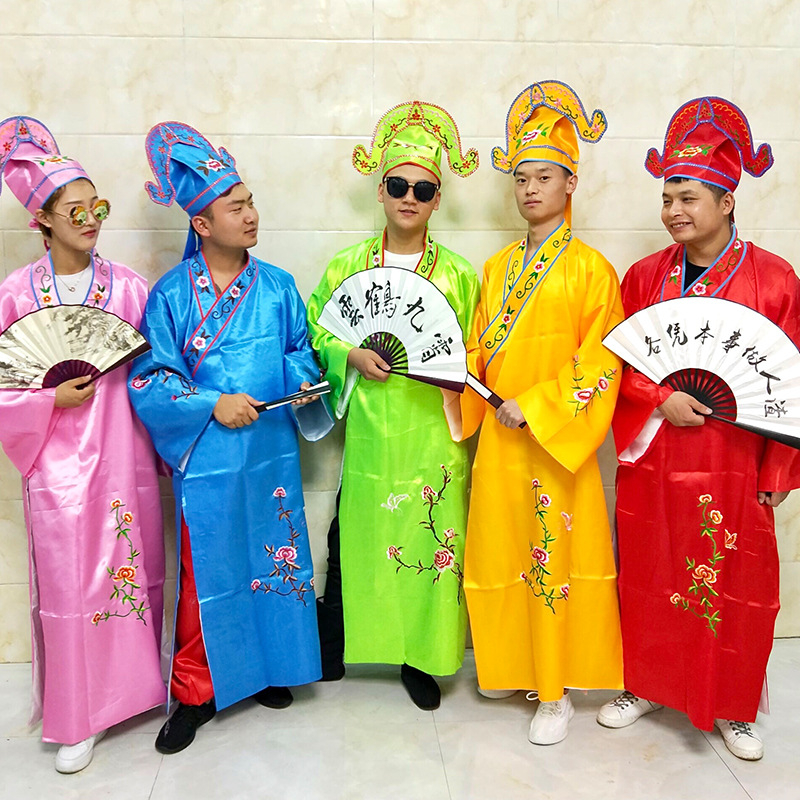 四大才子古装服装伴郎服年会唐伯虎梁祝公子服小品搞笑演出服全套