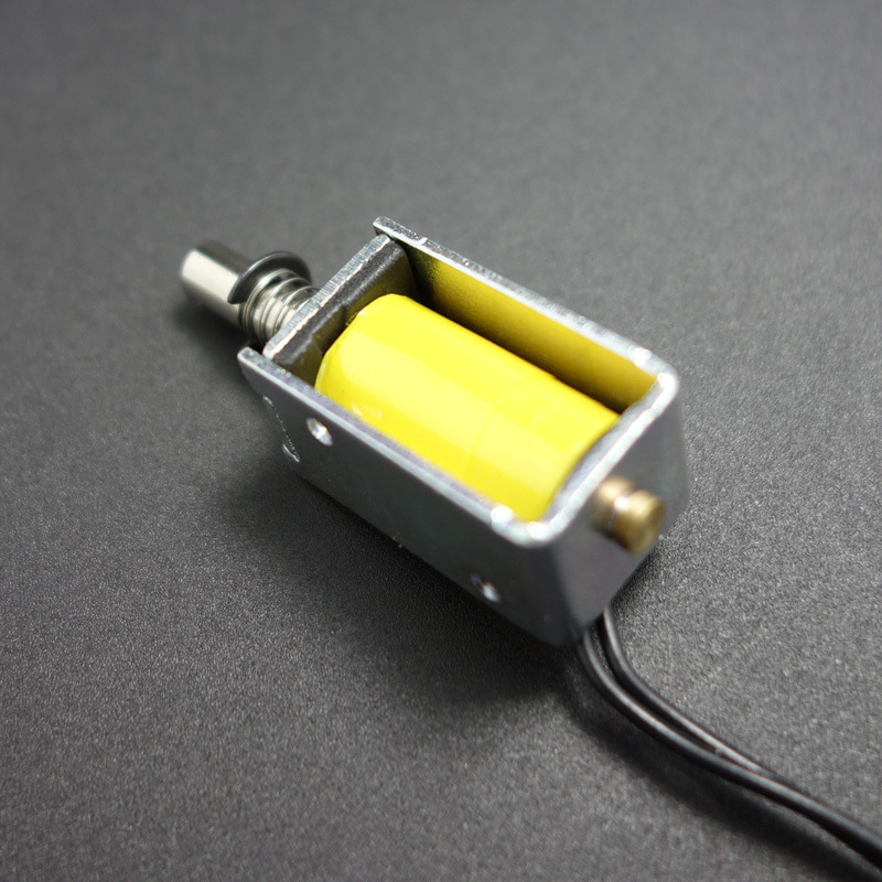 特惠ds-0420s推拉电磁铁5v微型充电宝磁阀柜锁密码锁弹簧复位3v