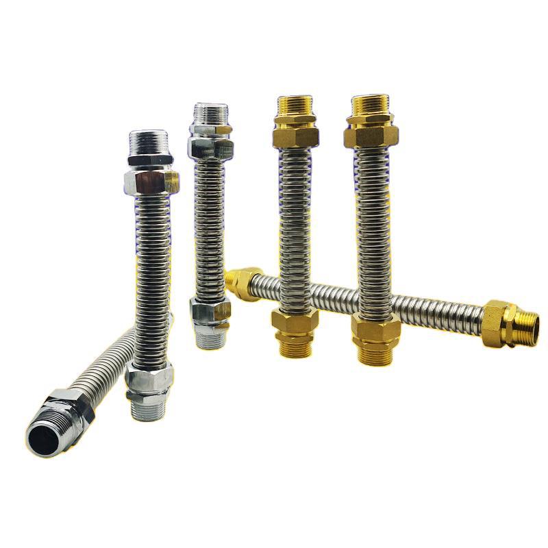 不锈钢空调波纹管风机盘管软管中央金属软接4分6分dn20 25 32 40