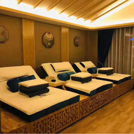 足浴沙发电动足疗足浴炕床按摩洗脚spa床厂家批发定做足疗沙发炕