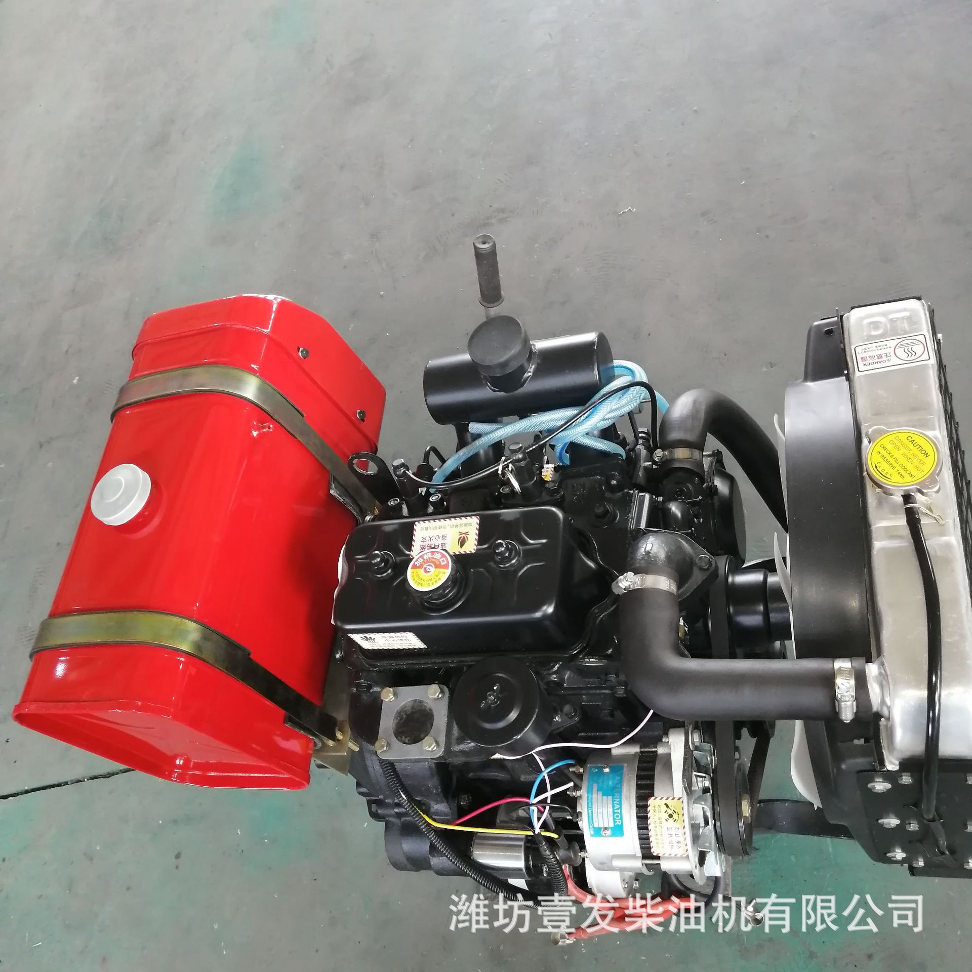 壹发 卡特 华杰2105柴油机 27千瓦36马力 两缸水冷小型柴油发动机