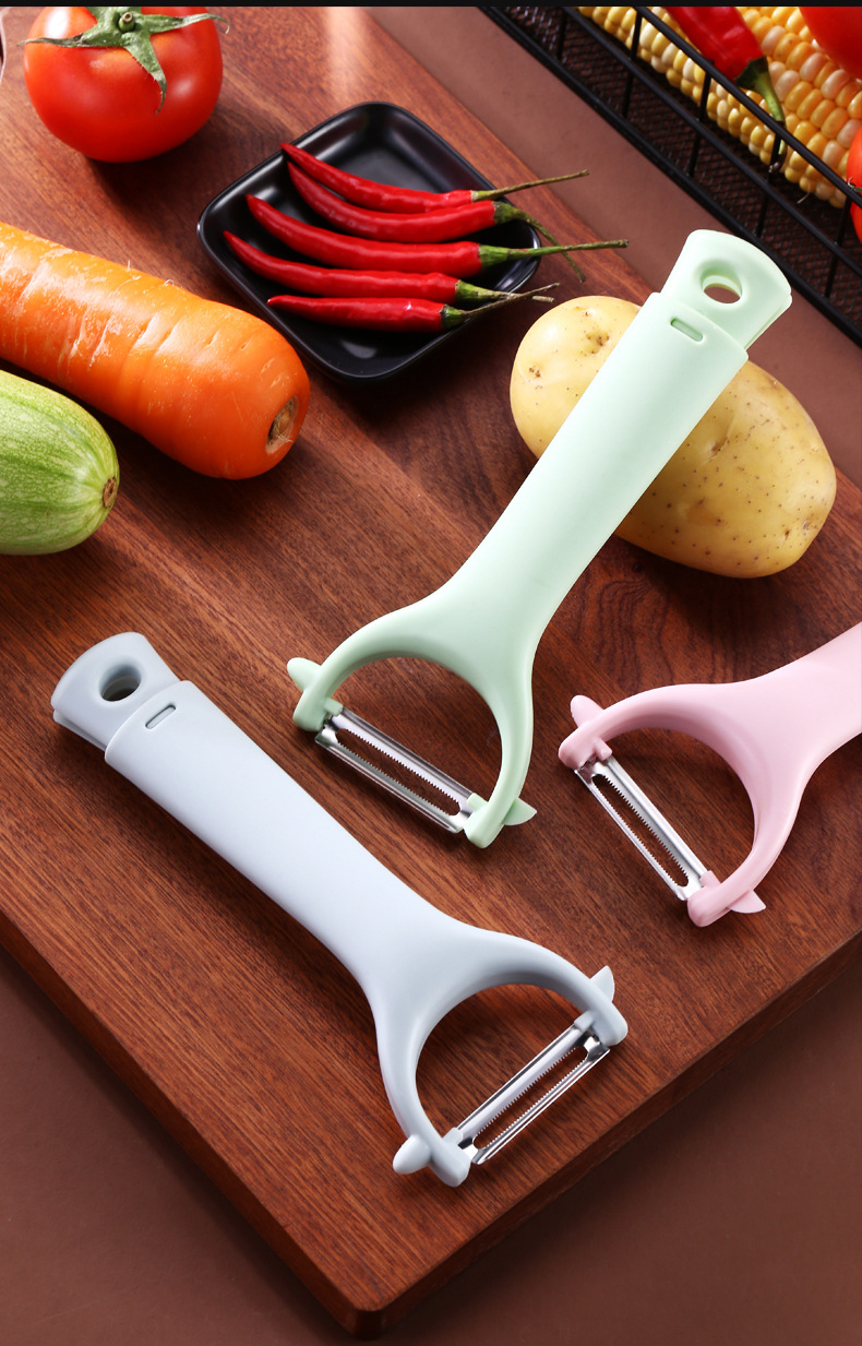 多功能削皮器 厨房削皮刀水果刀 创意组合家居去皮刀北欧色蔬菜刨