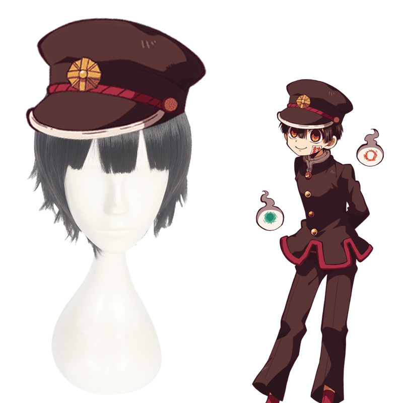 秀丹地缚少年花子君花子君cos假发黑色翻翘短发425a