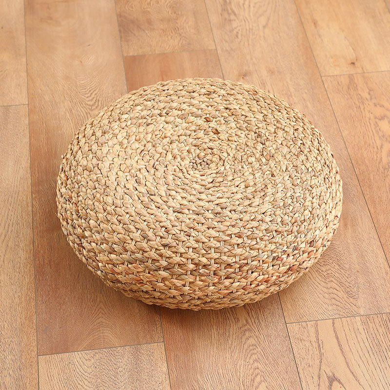 草编蒲团坐垫地板圆形日式榻榻米垫子加厚拜佛禅坐手工蒲草打坐垫