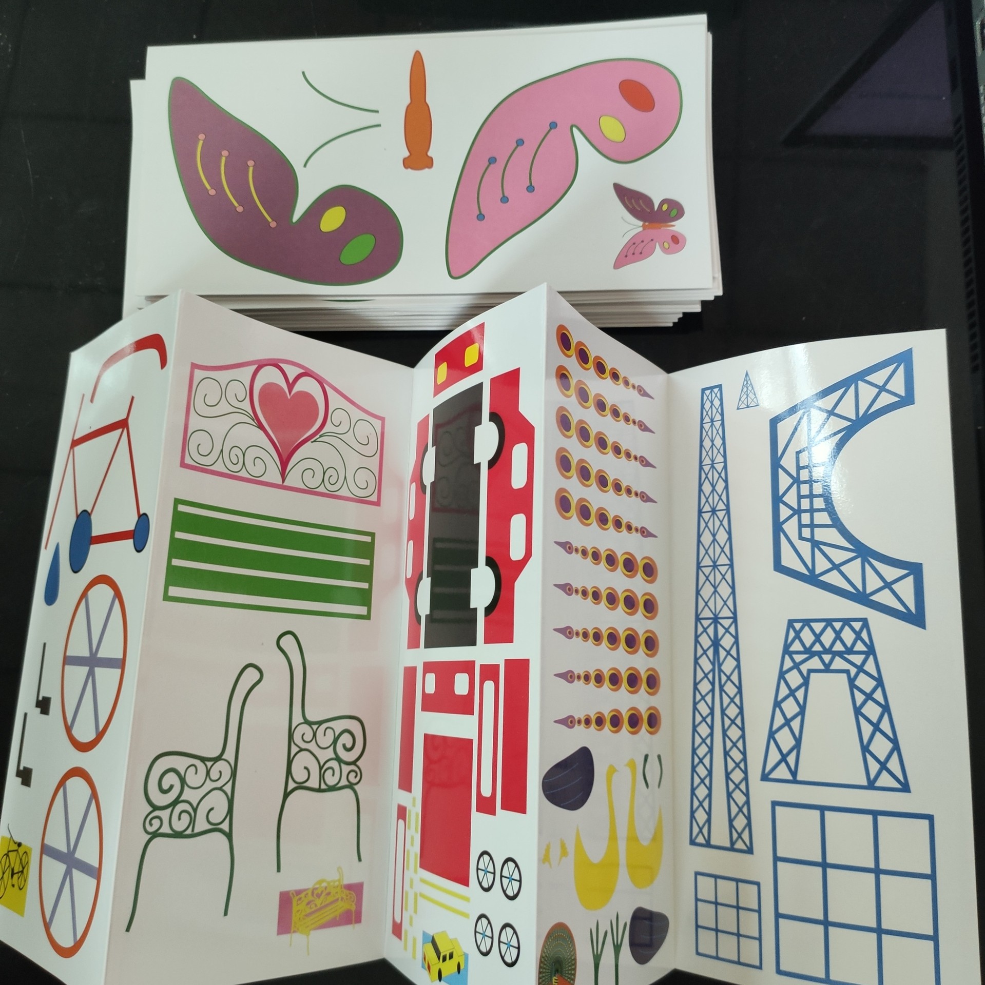 工厂现货 3d打印笔画册图形模版立体绘画涂鸦笔画册3d打印笔纸膜