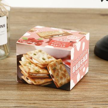 找工厂烘焙饼干纸盒白卡纸食品折叠包装盒定制绿豆糕包装纸盒定做-阿