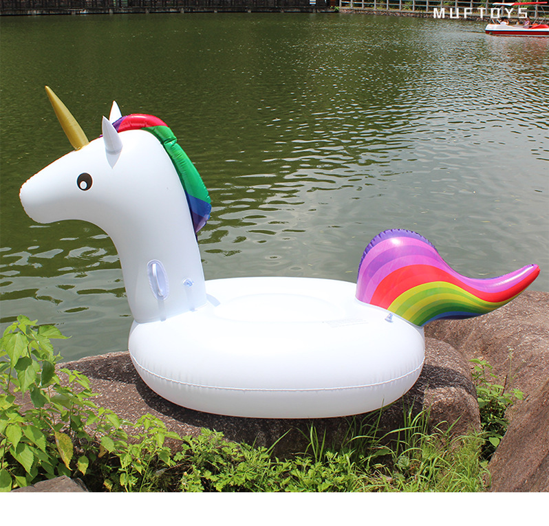 厂家mufs热卖200cm独角兽充气玩具坐骑pvc充气玩具独角兽坐骑
