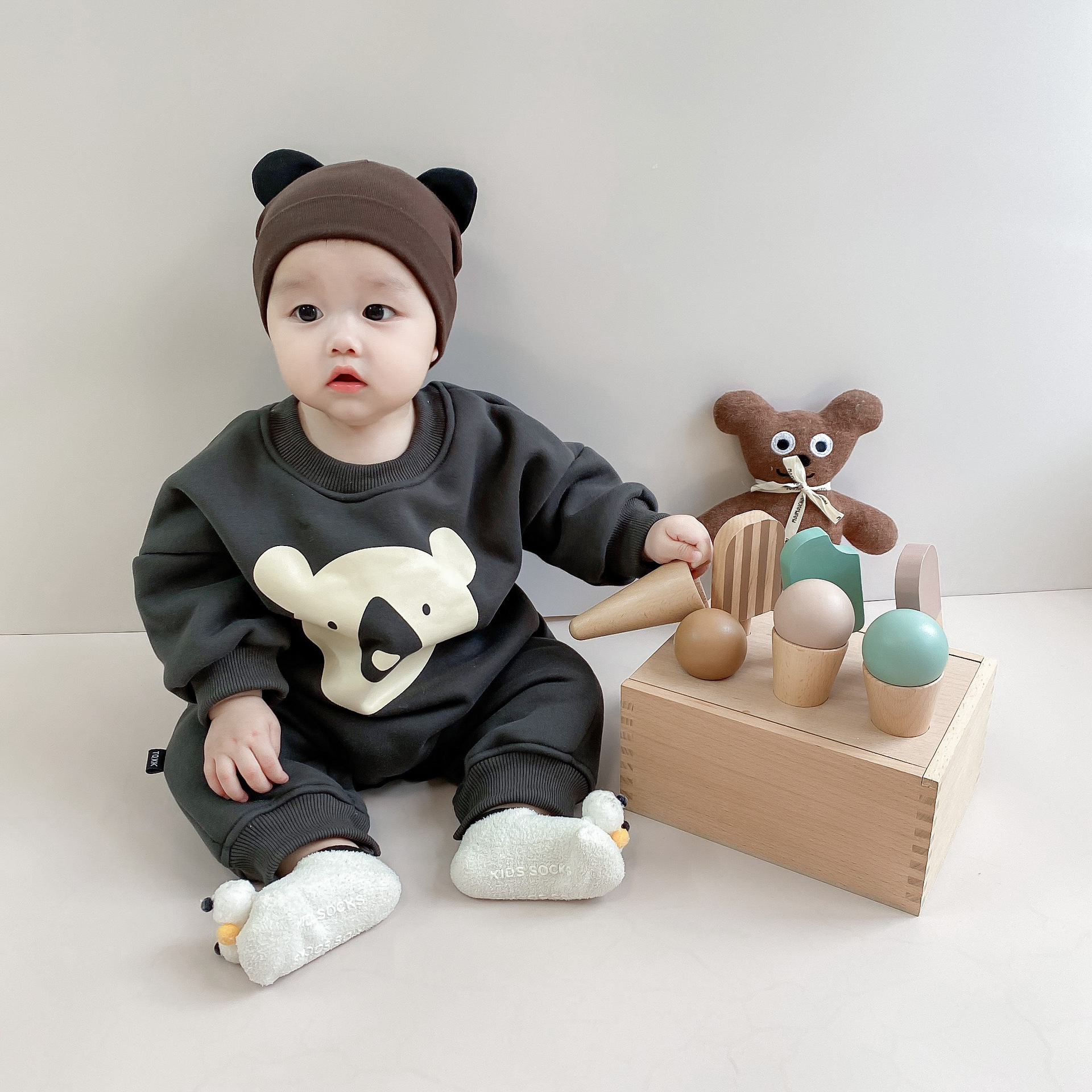 2020婴儿秋冬装宝宝连体衣加绒加厚爬服婴幼儿外出服网红哈衣可爱