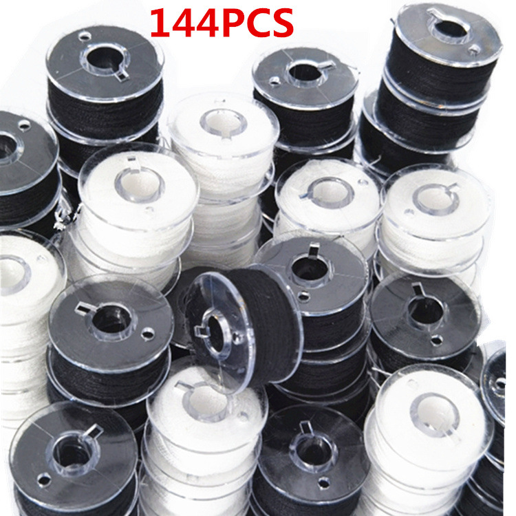 144 Bobbin Color Black and White Mixed Color Set Sewing Machine Accessories Bobbin Core Home Versatile Amazon