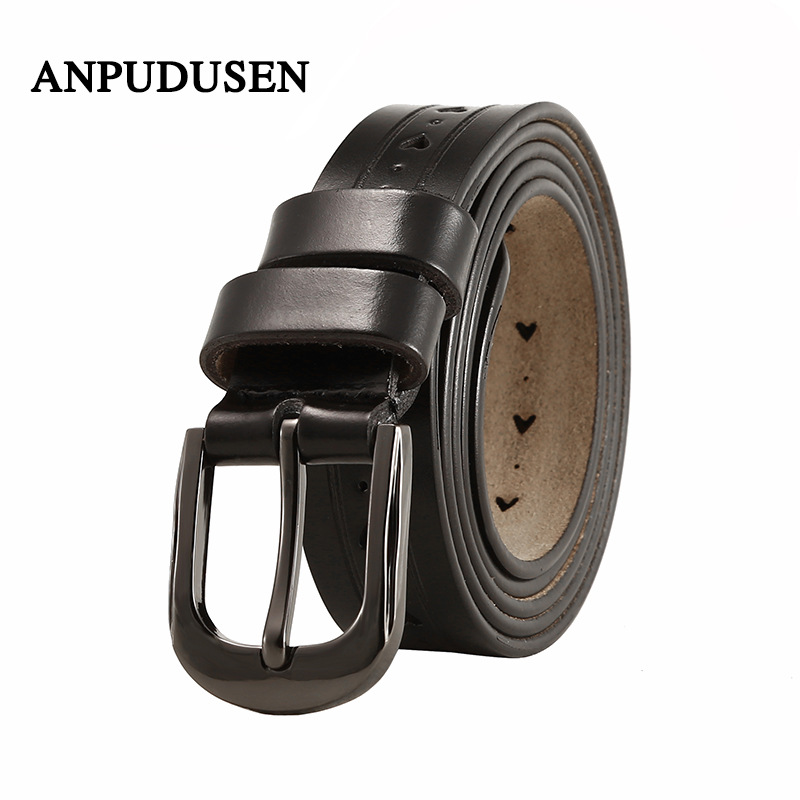 belt women‘s cowhide korean style versatile decorative pin buckle belt european and american leisure retro pant belt stall supply wholesale