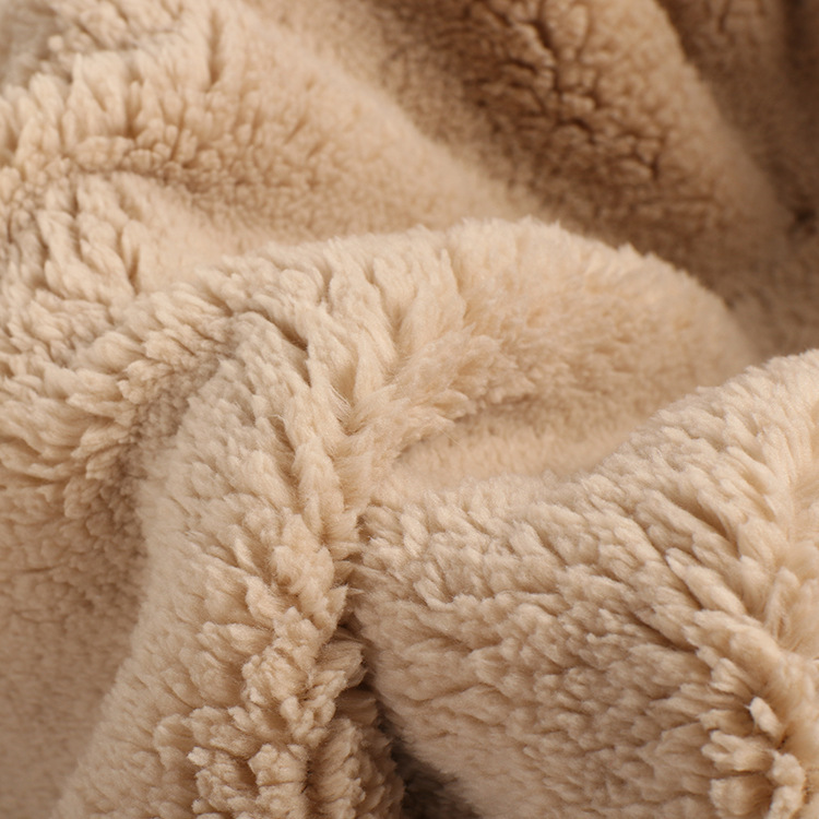 加工定制复合羊羔绒 食毛毛圈布粘合羊羔毛 秋冬卫裤加绒卫衣面料