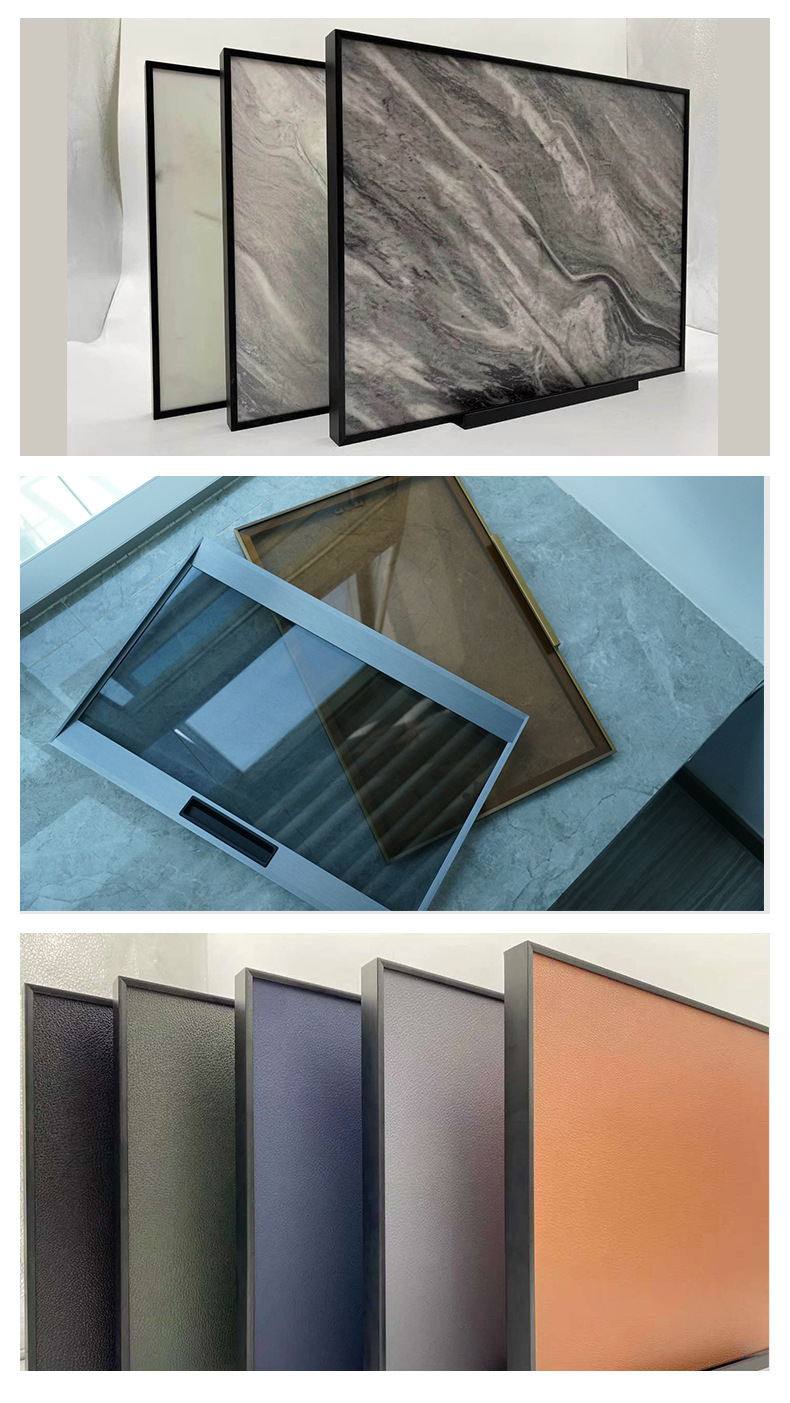 20窄边极简铝合金框 轻奢极简玻璃门铝型材 铝框玻璃门型材直销