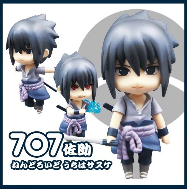 动漫前线玩具 忍者 黏土人q版707宇智波佐助须佐能乎手办