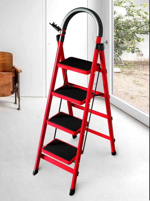 移动便携双侧工程登高加宽五步梯家用加厚人室内字梯多功能扶爬梯